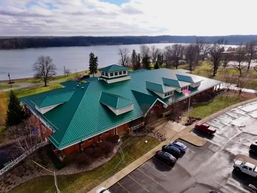 Tarping and dry-in on a Brookstone commercial roof